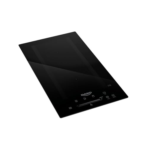 Cooktop de Indução Dako 2 Bocas Preto com Zona Flexível 220v