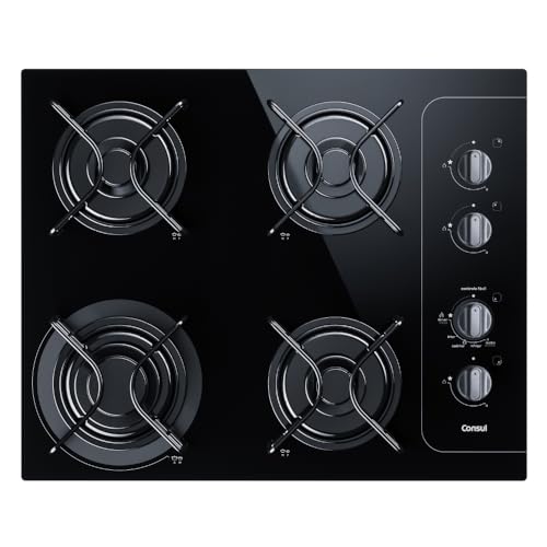 Cooktop 4 bocas Consul com controle fácil e acendimento automático - CD060AE BIVOLT