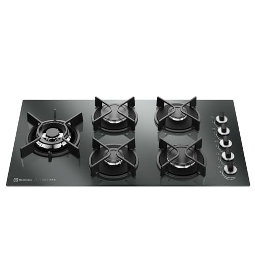 Electrolux Cooktop 5 Bocas a Gás Electrolux Espelhado Home Pro ChamaPrecisa e Multi Chama (KE5HP) Bivolt
