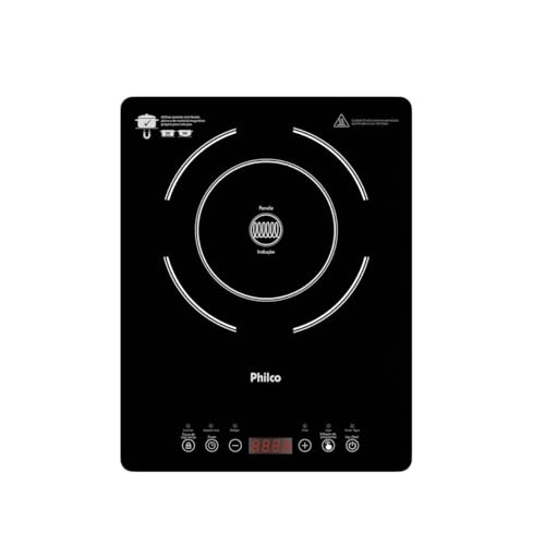 Cooktop de Indução Philco PCT10A Diferentes Níveis de Potência e Temperaturas 220V
