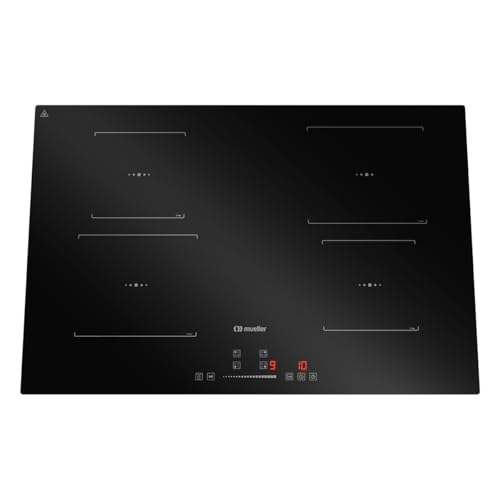 Cooktop Mueller 4 Bocas de Indução com Superturbo MCN4BL 220V